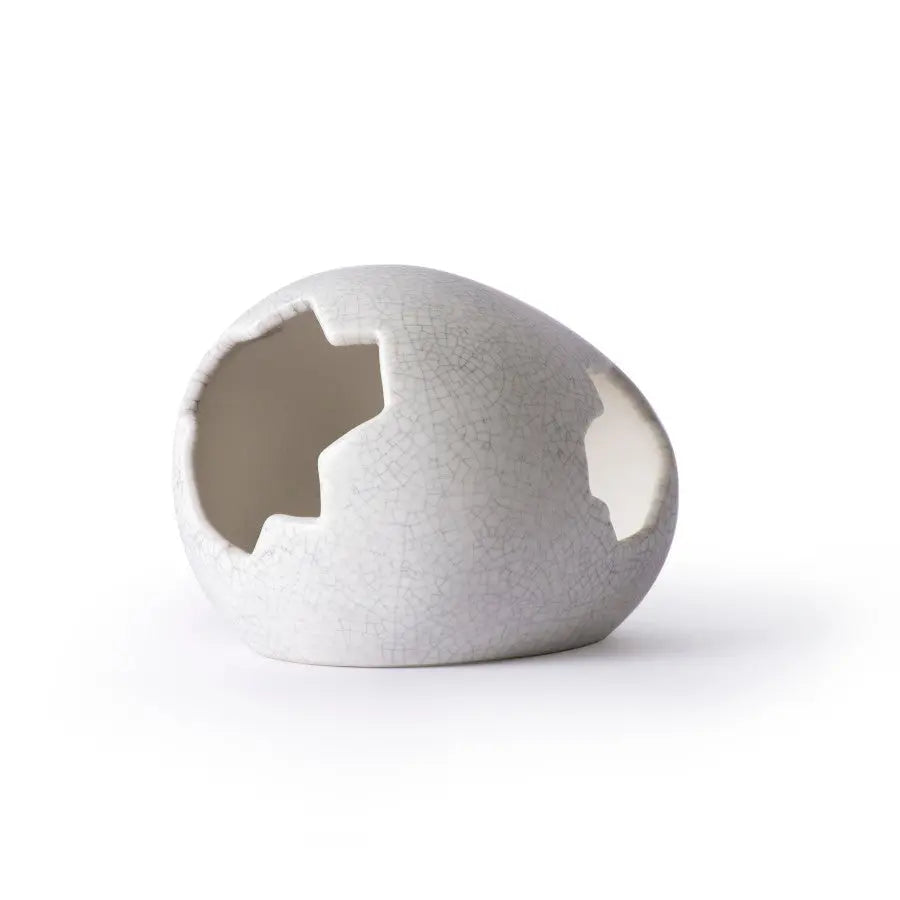 Galapagos Ceramic Egg Hide 6In X 5 in Galapagos