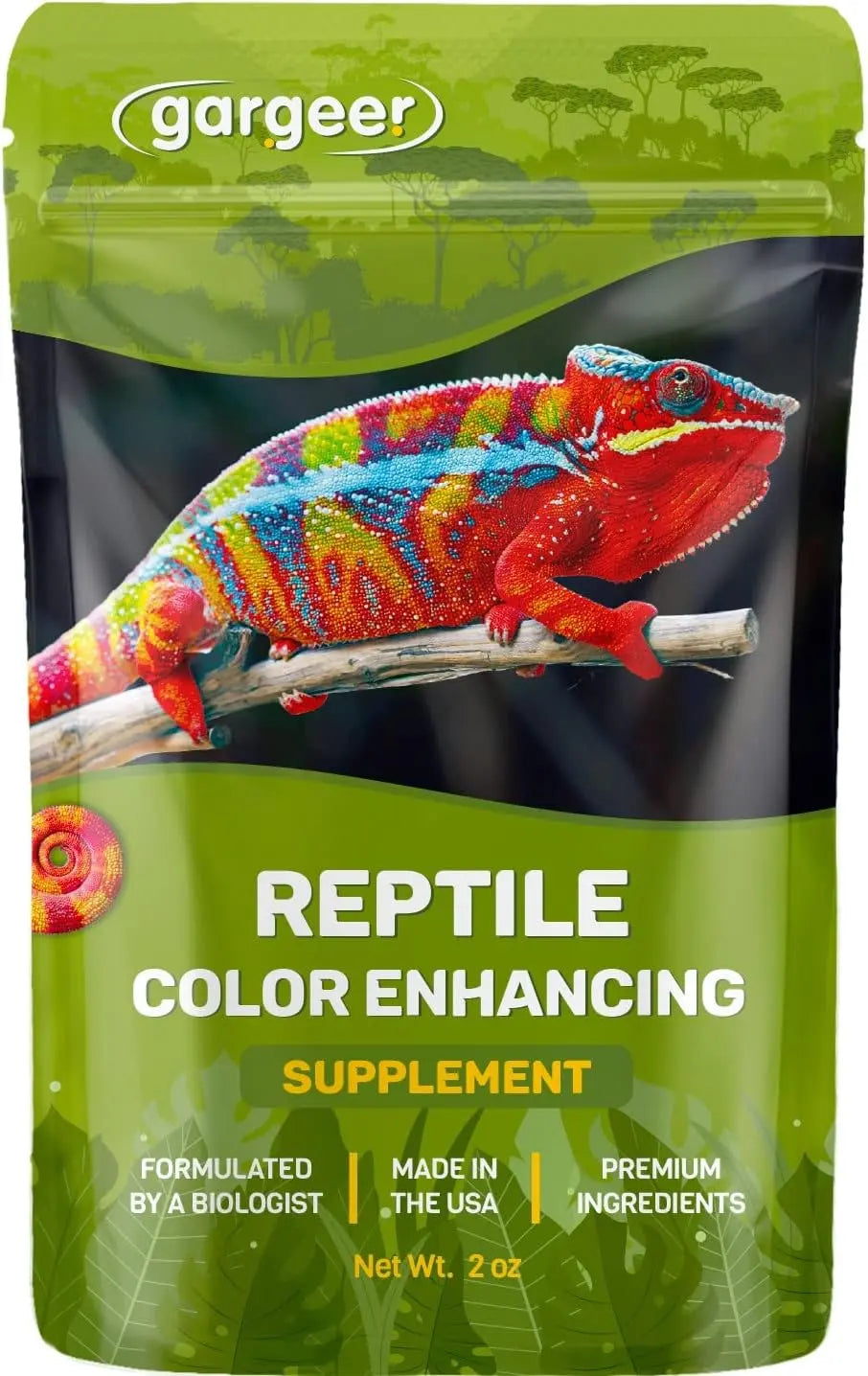 Gargeer All Reptiles Color Enhancer Reptile Food Supplement 2oz Gargeer