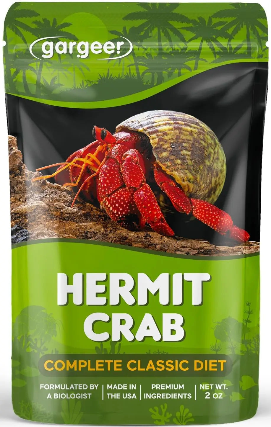 Gargeer Complete Classic Diet Hermit Crab Food 2oz Gargeer