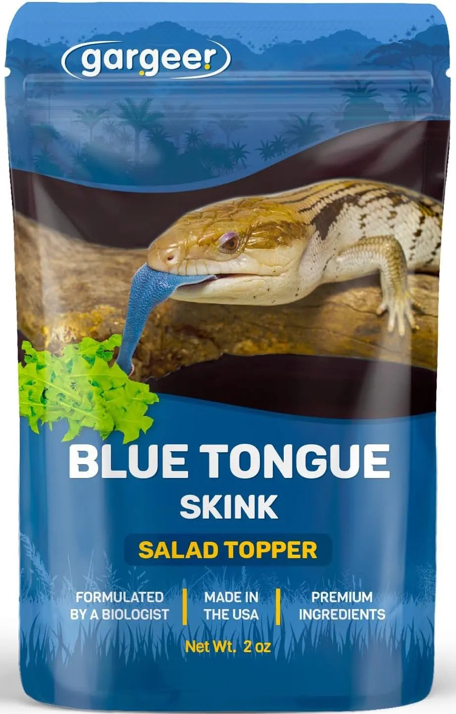 Gargeer Flower Salad Mix Blue Tongue Skink Food Topper 2oz Gargeer