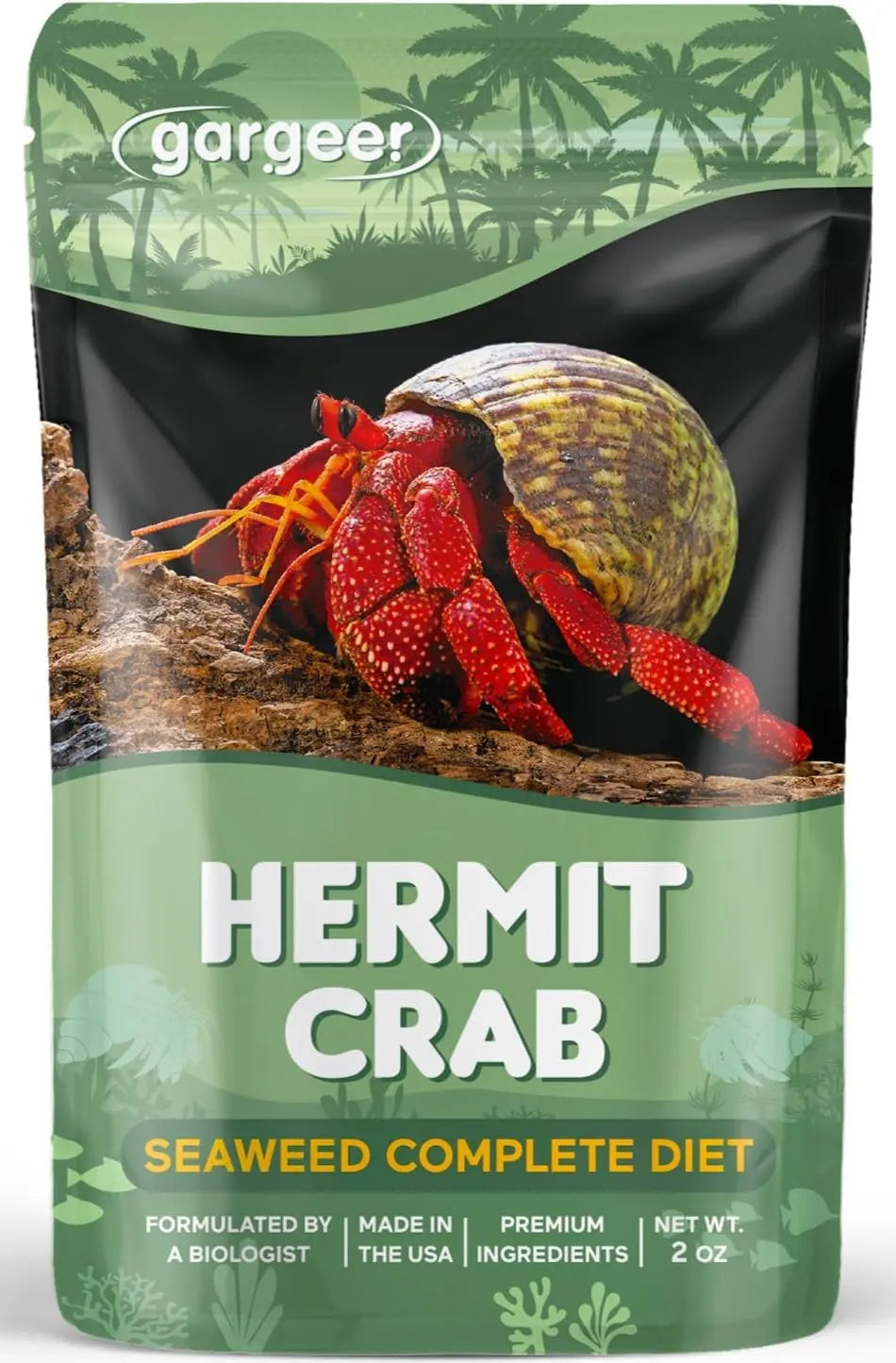 Gargeer Seaweed Complete Hermit Crab Food 2oz Gargeer