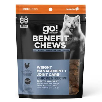 Go! Weight Management & Joint Care Chicken Recipe Soft & Chewy Dog Treats 6oz Petcurean Pet Foods