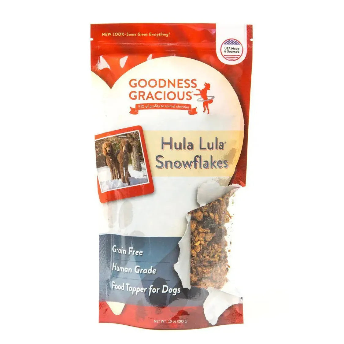 Goodness Gracious Hula Lula Snowflakes Food Topper For Dogs Goodness Gracious