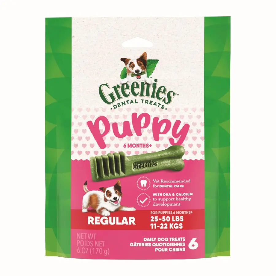 Greenies Puppy 6+ Months Dog Dental Treats Greenies