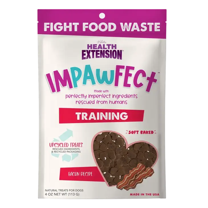 Health Extension  Impawfect Bacon Dog Training Treats Health Extension