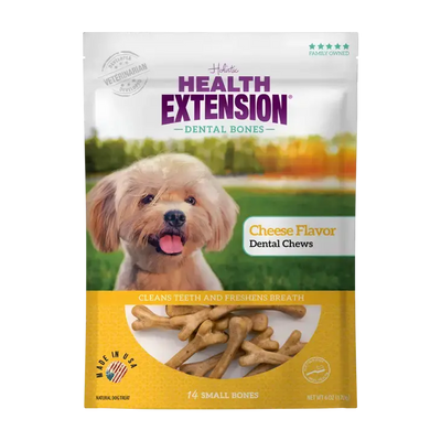 Health Extension Cheese Flavor Dental Dog Bones 5.9 oz Health Extension