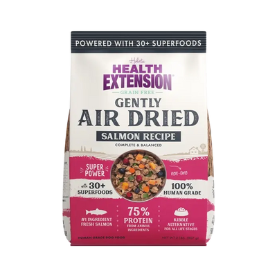 Health Extension Gently Air Dried Salmon Recipe Dog Food 2lb Health Extension