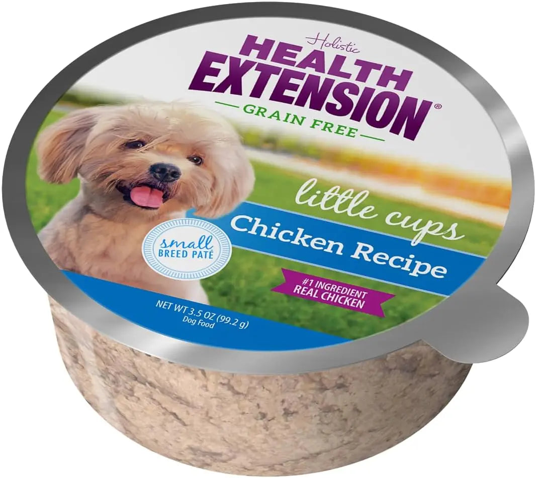 Health Extension Little Cups Chicken & Turkey Recipe Variety Pack Small Breed Wet Puppy Food 3.5oz/ 12 Cups Health Extension