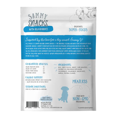 Health Extension Sammy Snacks Blueberries Flavored Natural Dog Treats 8 oz Health Extension