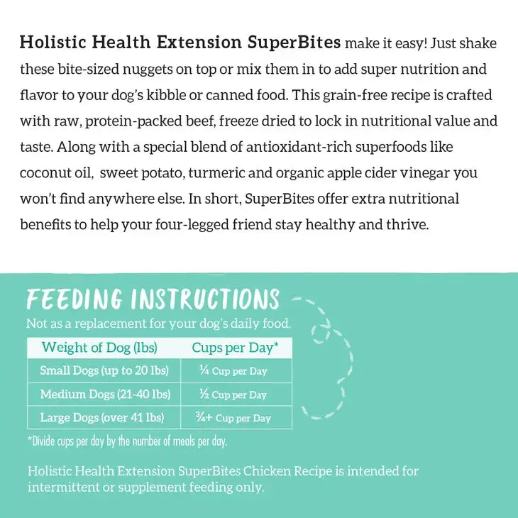 Health Extension SuperBites Freeze Dried Raw Chicken Dog Food Health Extension