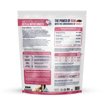 Healthybud Lamb & Salmon Meal Bites Freeze-Dried Raw Dog Food 14oz Healthybud