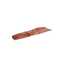 A Home Range Collagen Flattened Jerky Strip, measuring 12, lies flat on a white background, highlighting its high protein content and appealing texture as a healthy treat from the Home Range collection.