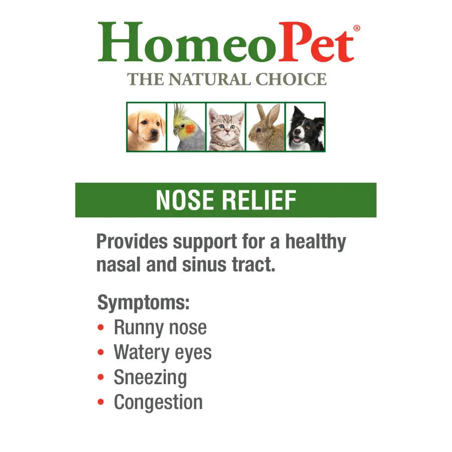 Homeopet® Nose Relief Homeopathic Remedy for Pets 15 Ml Homeopet®