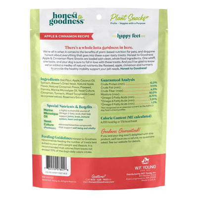 Honest To Goodness™ Plant Snacks Happy Feet Apple & Cinnamon Recipe Dog Treats 8oz Honest To Goodness