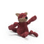 HuggleHounds Durable Plush Corduroy Knottie Squeaky Dog Toy HuggleHounds