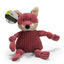 HuggleHounds Durable Plush Corduroy Knottie Squeaky Dog Toy HuggleHounds