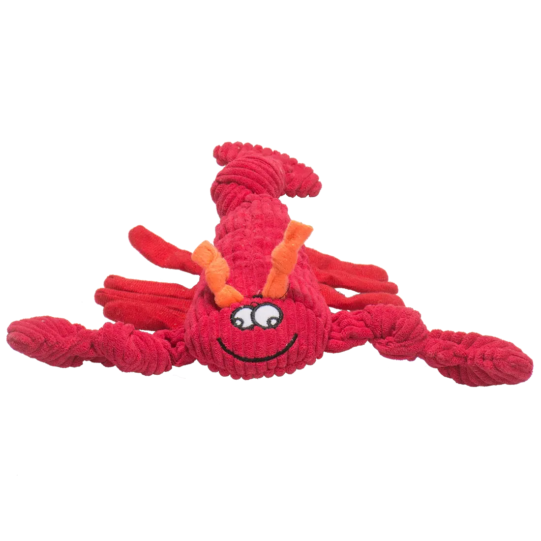 HuggleHounds Durable Plush Corduroy Knottie Squeaky Dog Toy HuggleHounds
