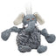 HuggleHounds Ellamae Elephant HuggleFleece FlufferKnottie Plush Dog Toy HuggleHounds