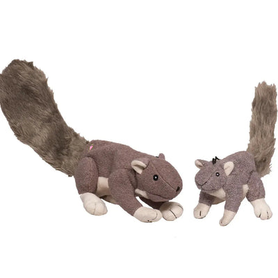 HuggleHounds Feller Durable Plush Squirrel Squeaky Dog Toy HuggleHounds
