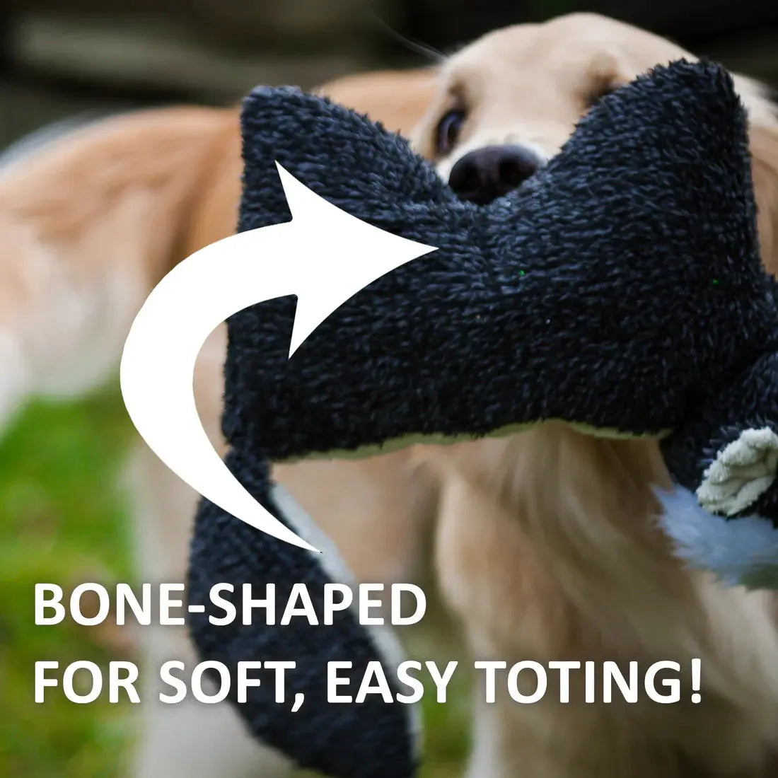 HuggleHounds Squooshies Durable Plush Squeaky Dog Toy HuggleHounds
