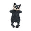 The HuggleHounds Woodland HuggleFlatties Tough Squeaky Small Plush Dog Toys 3pk by HuggleHounds features corduroy-like, textured raccoon designs with knotted legs—perfect for pups who love durable dog toys.