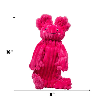 HuggleHounds X-Brace Kiki & Gillie Axolotl Dog Toys HuggleHounds