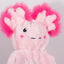 HuggleHounds X-Brace Kiki & Gillie Axolotl Dog Toys HuggleHounds