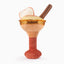 The Hugsmart Pet Oriland Autumn Woofs Apple Cider Cocktail Plush Dog Toy is a whimsical squeaky dog toy shaped like an apple cider cocktail, perfect for playful pups.