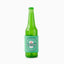 The Hugsmart Pet Boozy Tailz Heinecanine Tpr Rubber Dog Toy by Hugsmart Pet is a green rubber dog toy with a turquoise “Heinecanine Premium Dog Beer” sleeve, red star, and “Dog Drink Toy” text, shown on a plain white background. Ideal for interactive play.