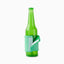 The Hugsmart Pet Boozy Tailz Heinecanine TPR Rubber Dog Toy features a green bottle shape with a light green fabric sleeve and velcro strap—ideal as an interactive toy or for inspiring your own DIY dog bottle toy.