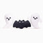 The Hugsmart Pet Howloween Night Haunted Tree Interactive Dog Toy by Hugsmart Pet features plush white ghosts and a plush black bat, making it the perfect interactive Halloween toy set for your dog.