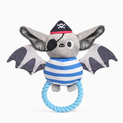 Hugsmart Pet Howloween Night Pirate Bat Dog Rope Toy Hugsmart Pet