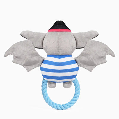 Hugsmart Pet Howloween Night Pirate Bat Dog Rope Toy Hugsmart Pet