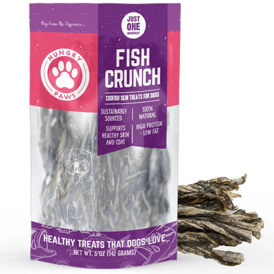 Hungry Paws Cod Skin Crunch Twists Dog Chew Treats Hungry Paws