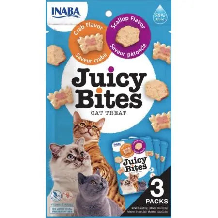 Inaba Juicy Bites Cat Treat Scallop and Crab Flavor Inaba