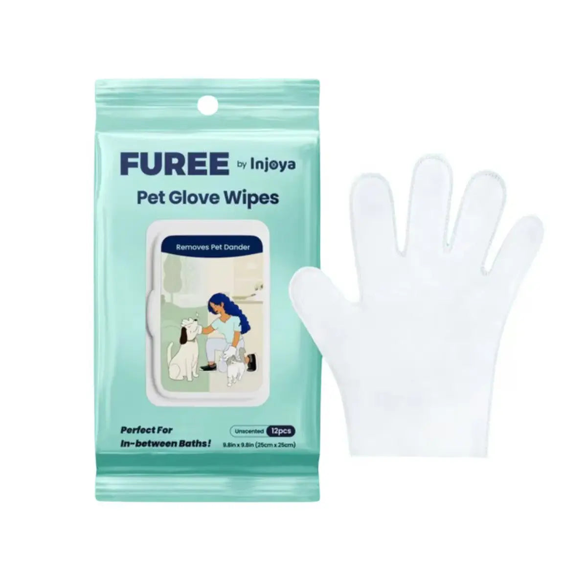 Injoya Pet Glove Wipes Unscented Injoya