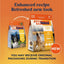 Two bags of K9 Natural New Zealand Chicken Feast Grain-Free Freeze-Dried Dog Food are side by side on an orange background, highlighting the enhanced recipe and refreshed packaging—with the updated look shown on the right.