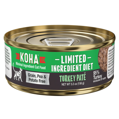 KOHA Limited Ingredient Diet Turkey Pâté Wet Cat Food KOHA