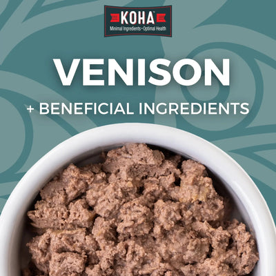 KOHA Limited Ingredient Diet Venison Entrée Wet Dog Food 12ea/13 oz KOHA