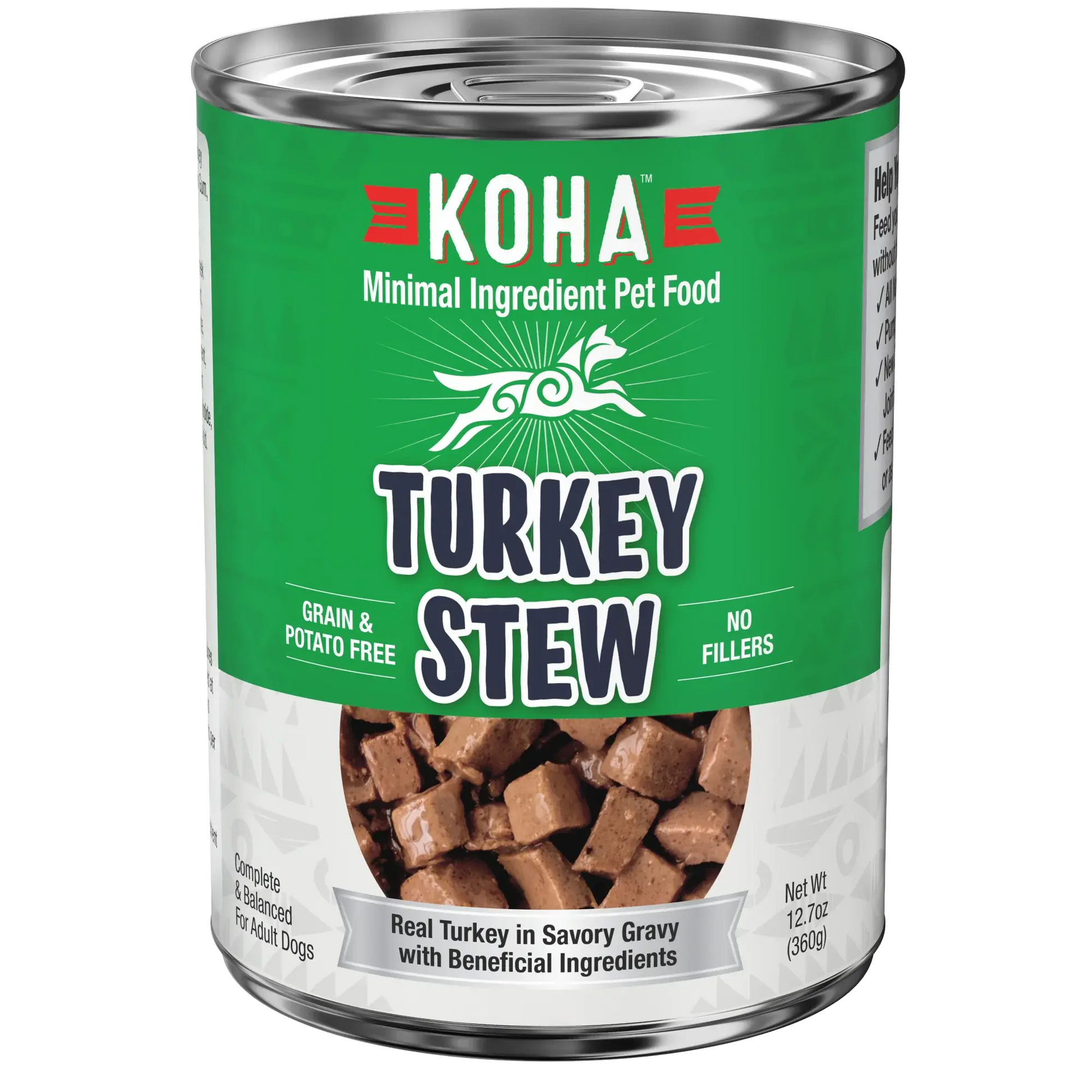 KOHA Minimal Ingredient Turkey Stew for Dogs 12.7oz Case of 12 KOHA