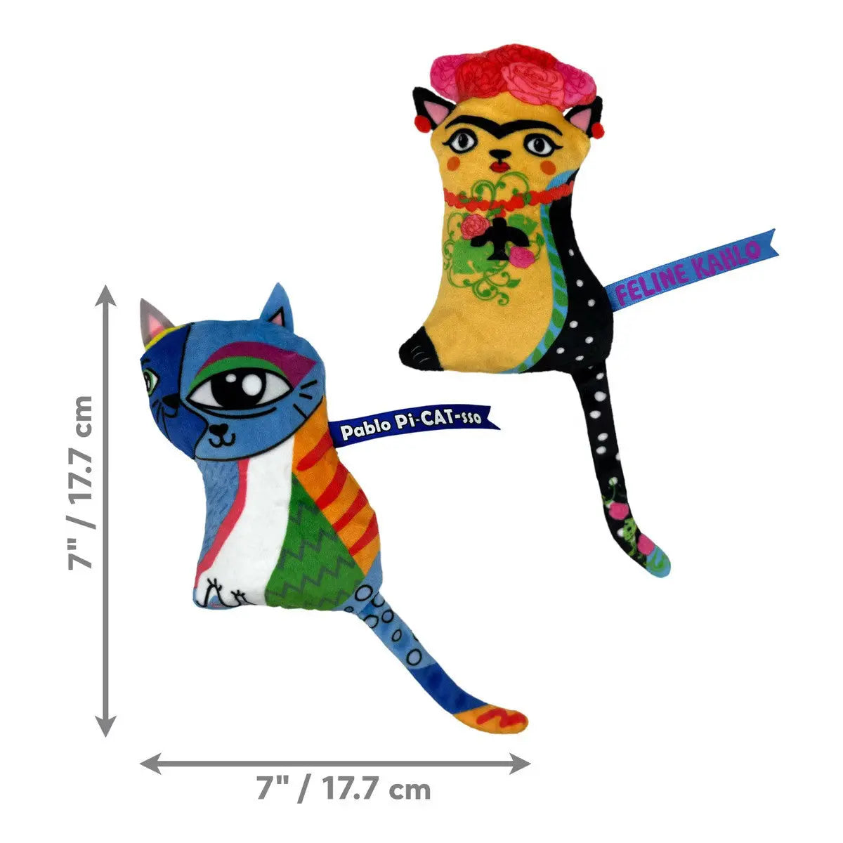 KONG Artz Kahlo Picasso Cat Toy 2pk Kong