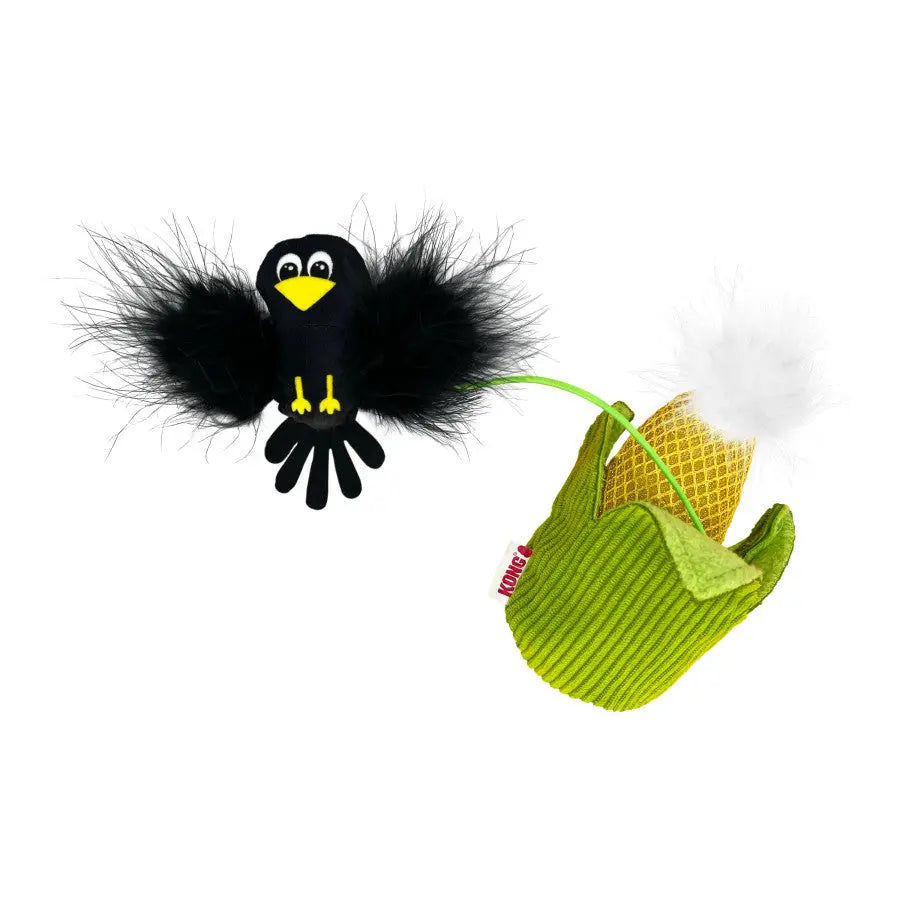 KONG Flingaroo Corny Bird Cat Toy Kong