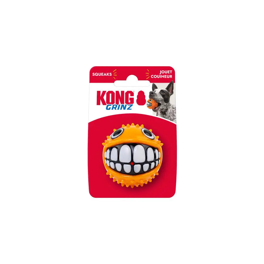 KONG Grinz Puffer Fish Dog Toy Kong