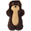 The KONG Snuzzles Mini Plush Dog Toy by Kong is a soft, brown bear-shaped toy with a tan belly and snout plus embroidered details—ideal for puppies or small dogs and a cute addition to any puppy toy collection.