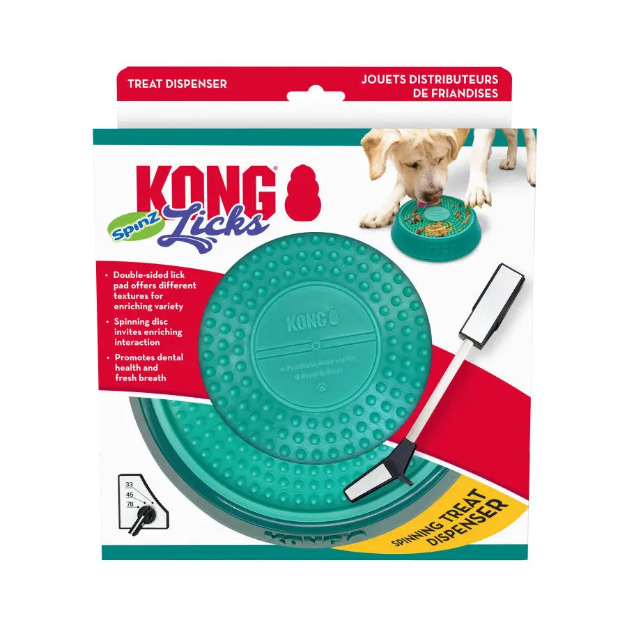 KONG Licks Spinz Dog Treat Dispenser Kong
