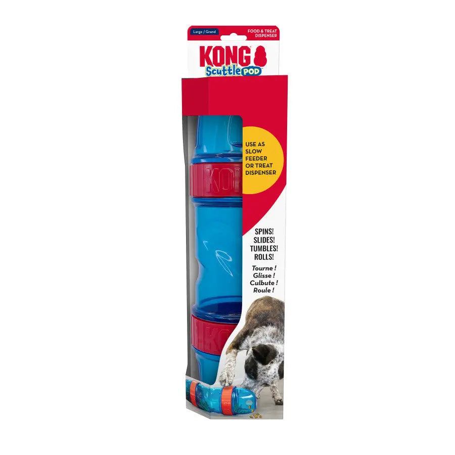 KONG Scuttle Pod Treat Dispenser Dog Toy Kong