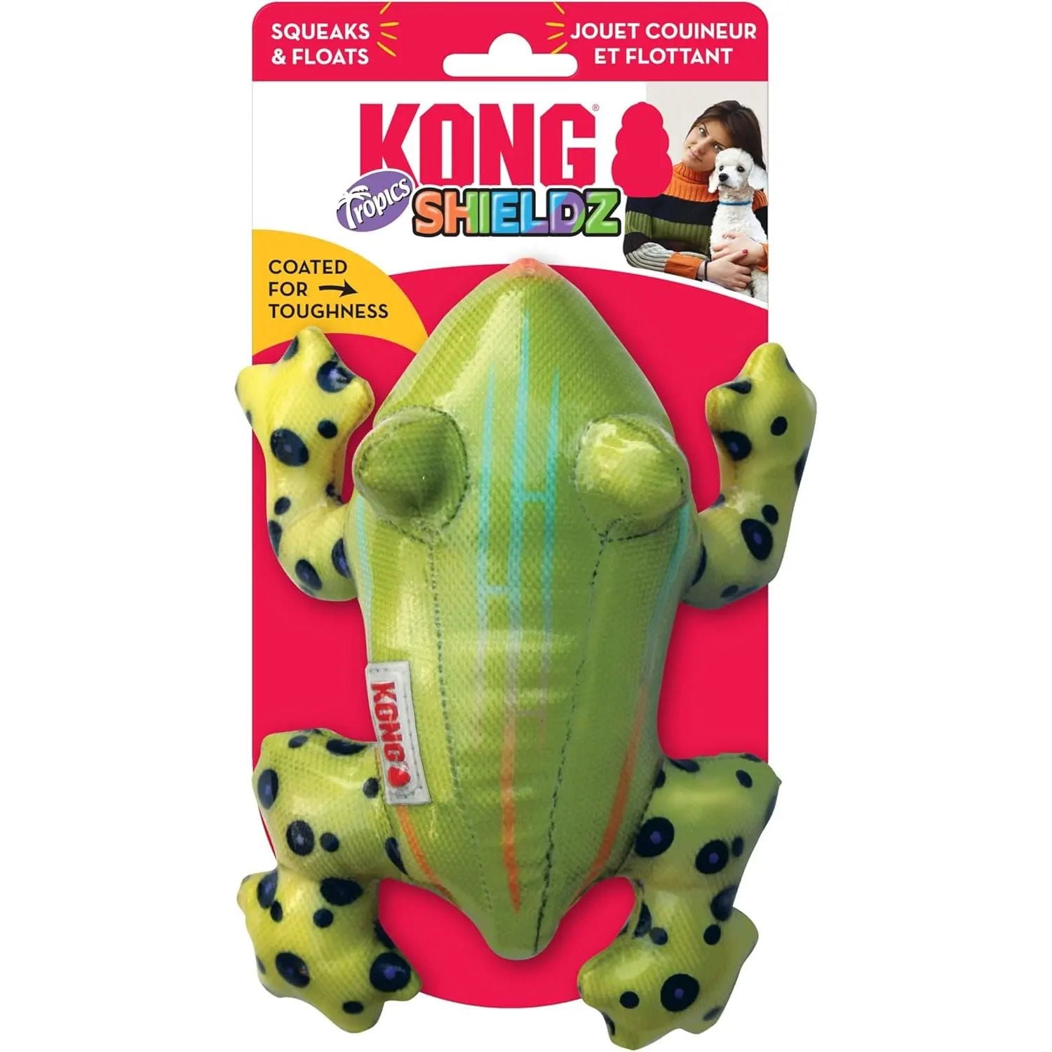 kong frog dog toy