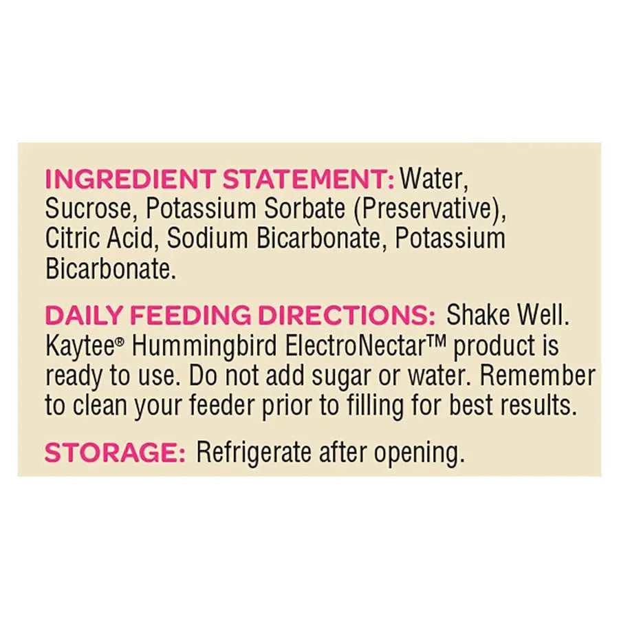 Kaytee® Hummingbird ElectroNectar™ Ready to Use 64 Oz Kaytee®