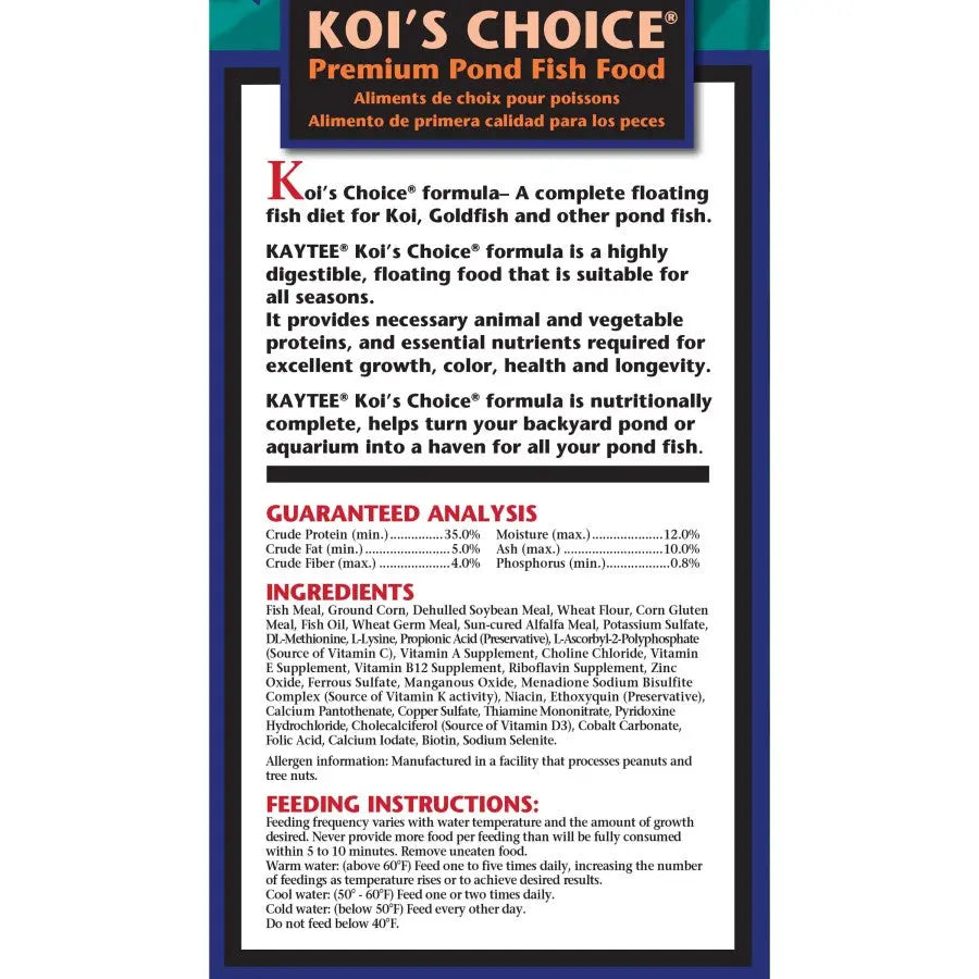 Kaytee® Koi's Choice Premium Fish Food Kaytee®