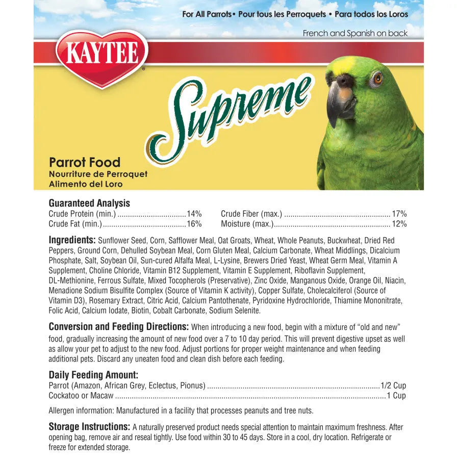 Kaytee® Supreme Parrot Food 20 Lbs Kaytee®